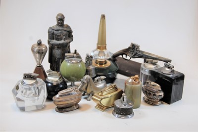 Lot 282 - A novelty table lighter in the form of a...