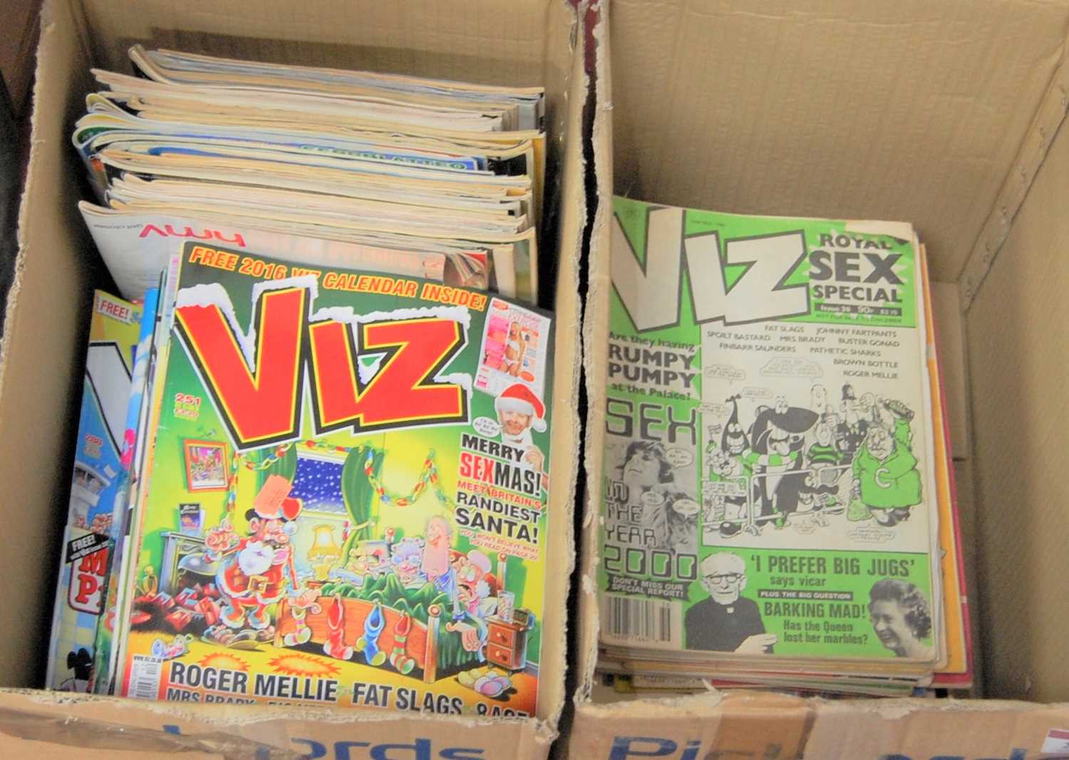 Lot 21 - A collection of Viz comics in two boxes