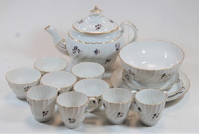 Lot 106 - An early 19th century part tea service, each...
