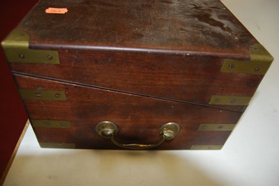 Lot 116 - An early 19th century mahogany and brass bound...