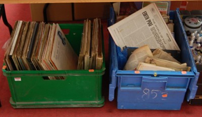 Lot 131 - Two boxes of miscellaneous records, to include...