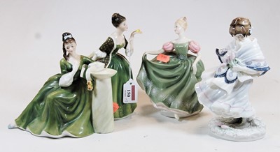 Lot 150 - Three Royal Doulton figurines, comprising...