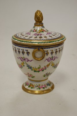 Lot 158 - An early 19th century Sevres porcelain jar and...