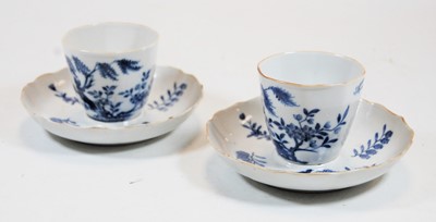 Lot 168 - A pair of 19th century tea bowls and saucers,...