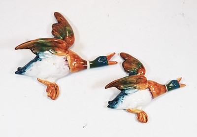 Lot 186 - Two Beswick wall mounted flying duck figures,...