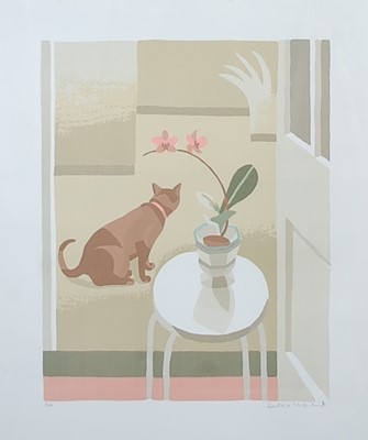 Lot 246 - Debbie Urguhart (b.1972) - Still Life With Cat,...