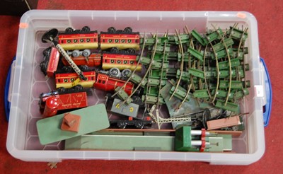 Lot 68 - A collection of Chad Valley tinplate 0 gauge...
