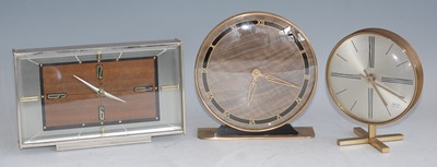 Lot 122 - A 1960s Metamec brushed metal and walnut cased...