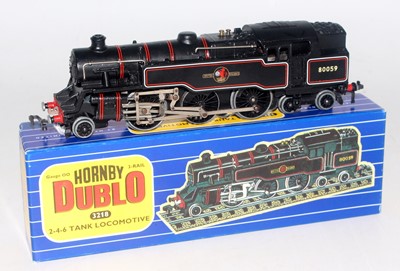 Lot 604 - EDL17 Hornby Dublo 3 rail 2-6-4 tank loco BR...