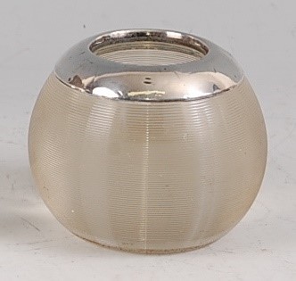 Lot 70 - An early 20th century silver mounted and clear...