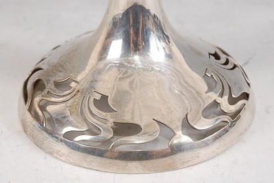 Lot 92 - An Art Nouveau silver pedestal tazza, of...