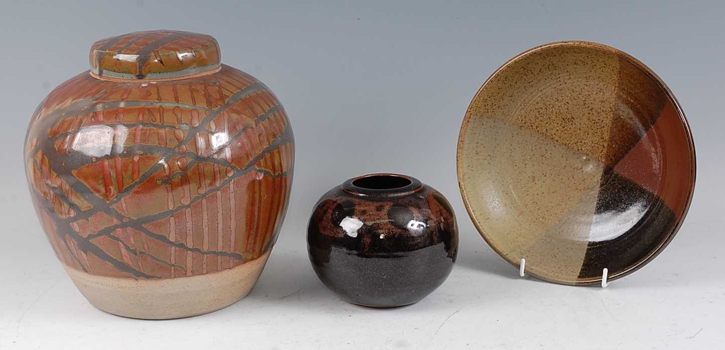 Lot 31 - A large studio pottery ginger jar and cover,...