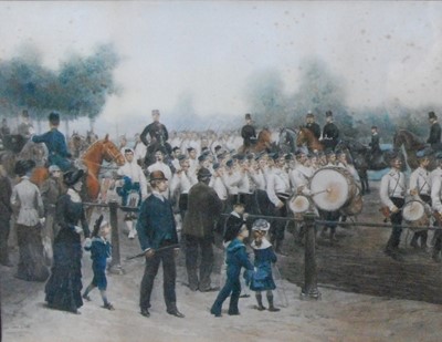 Lot 2382 - Edouard Detaille (1848-1912) - Marching flute...