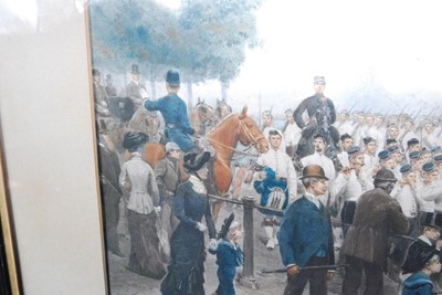 Lot 1452 - *Edouard Detaille (1848-1912) - Marching flute...