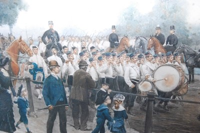 Lot 1452 - *Edouard Detaille (1848-1912) - Marching flute...