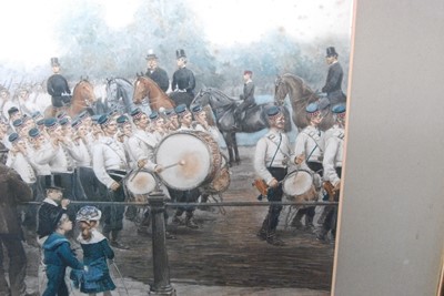 Lot 1452 - *Edouard Detaille (1848-1912) - Marching flute...