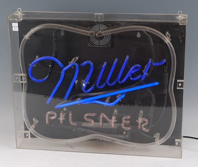 Lot 140 - A Neon "Miller Pilsner" retailer's advertising...
