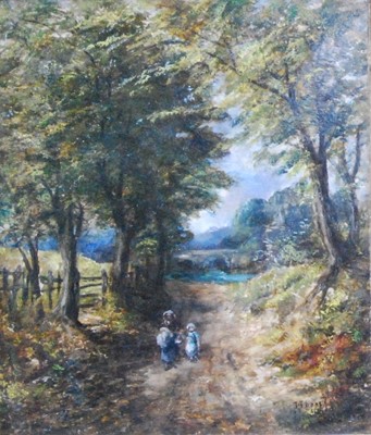 Lot 1460 - Joseph Thors (1843-1907) - Returning home,...