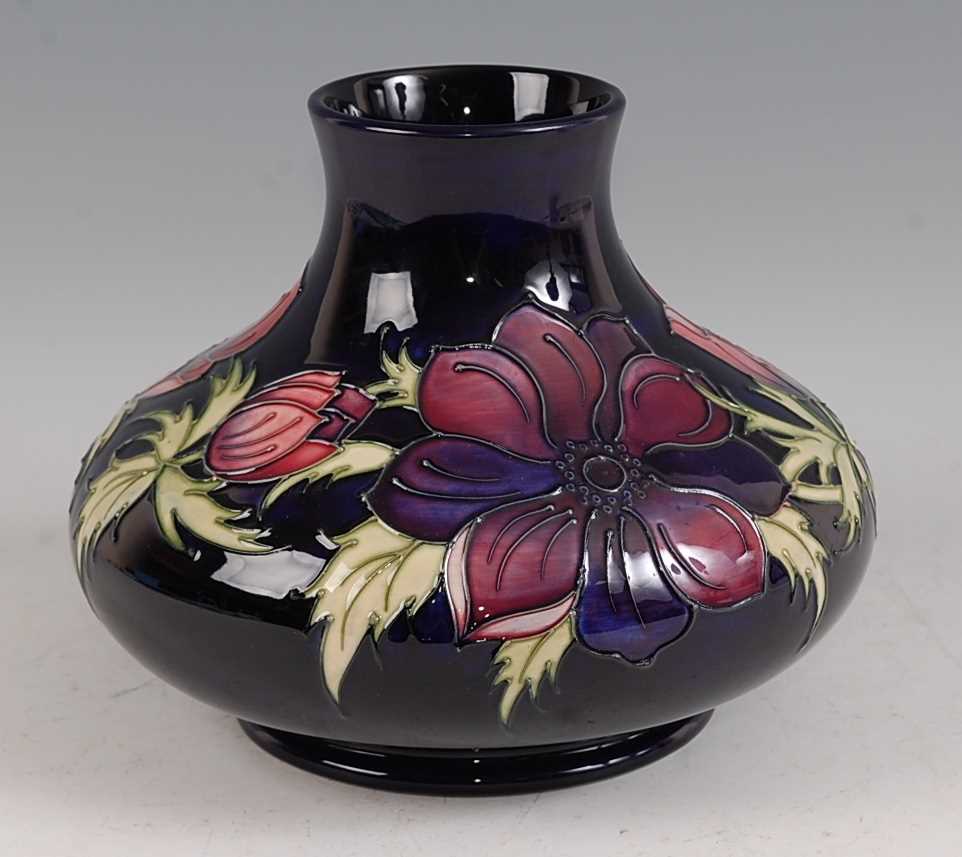 Lot 5 - A large contemporary Moorcroft squat vase, in...