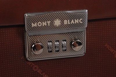 Lot 142 - A contemporary Mont Blanc chocolate brown...