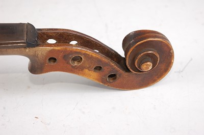 Lot 114 - An Italian violin, having a two piece maple...