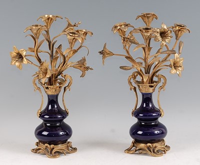 Lot 1292 - A pair of late 19th century French Rococo...
