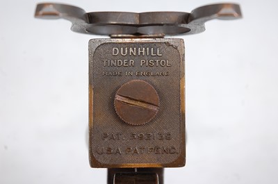 Lot 185 - A Dunhill tinder pistol novelty table lighter,...