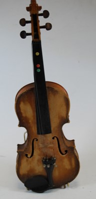 Lot 612 - A Chinese Blessing students violin, 36cm,...
