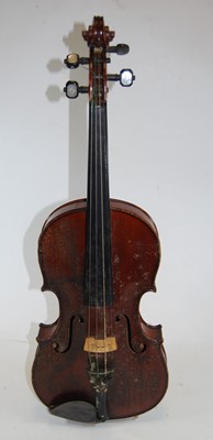 Lot 613 - An early 20th century Czechoslovakian violin,...