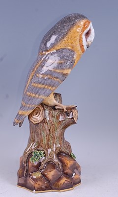 Lot 1070 - *A 19th century Meissen Dresden porcelain owl,...