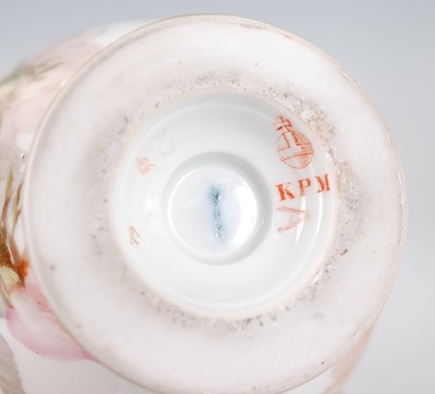 Lot 1074 - A 19th century Berlin KPM porcelain bottle...