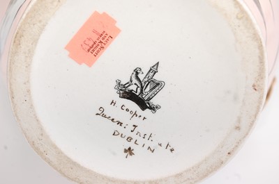 Lot 1035 - A Victorian Irish porcelain jug / pitcher,...