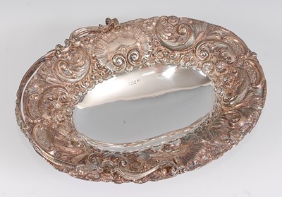 Lot 1168 - A late Victorian silver cake basket, having...