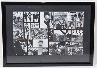Lot 661 - The Beatles, a montage of black and white...