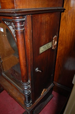 Lot 600 - A late 19th century walnut cased free standing...