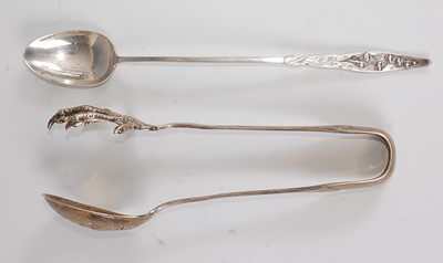 Lot 101 - An early 20th century sterling silver pair of...