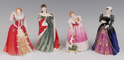 Lot 12 - A set of four Royal Doulton Queens of the...