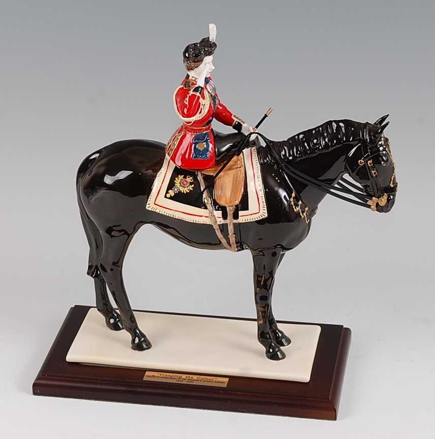 Lot 15 - A Coalport limited edition figurine 'Trooping...
