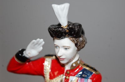 Lot 15 - A Coalport limited edition figurine 'Trooping...