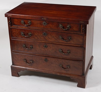 Lot 1593 - A mahogany bachelors chest, George III and...