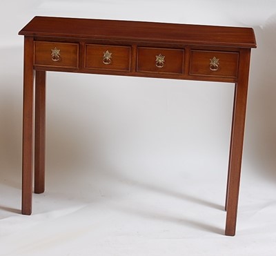 Lot 1558 - A George III style mahogany hall table, of...