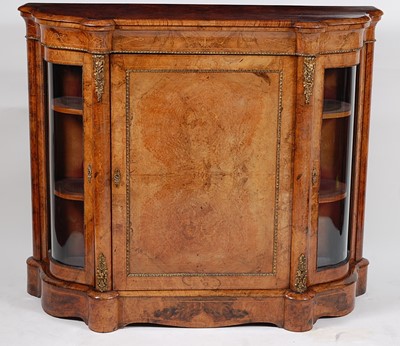 Lot 1578 - A Victorian figured walnut and satinwood...