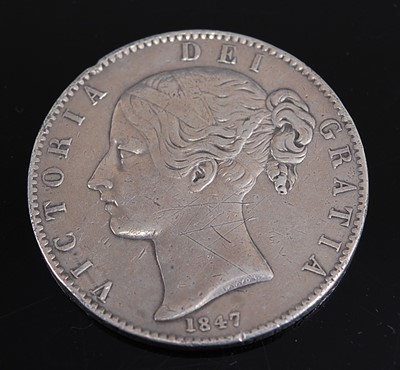 Lot 2227 - Great Britain, 1847 crown, Victoria young head,...