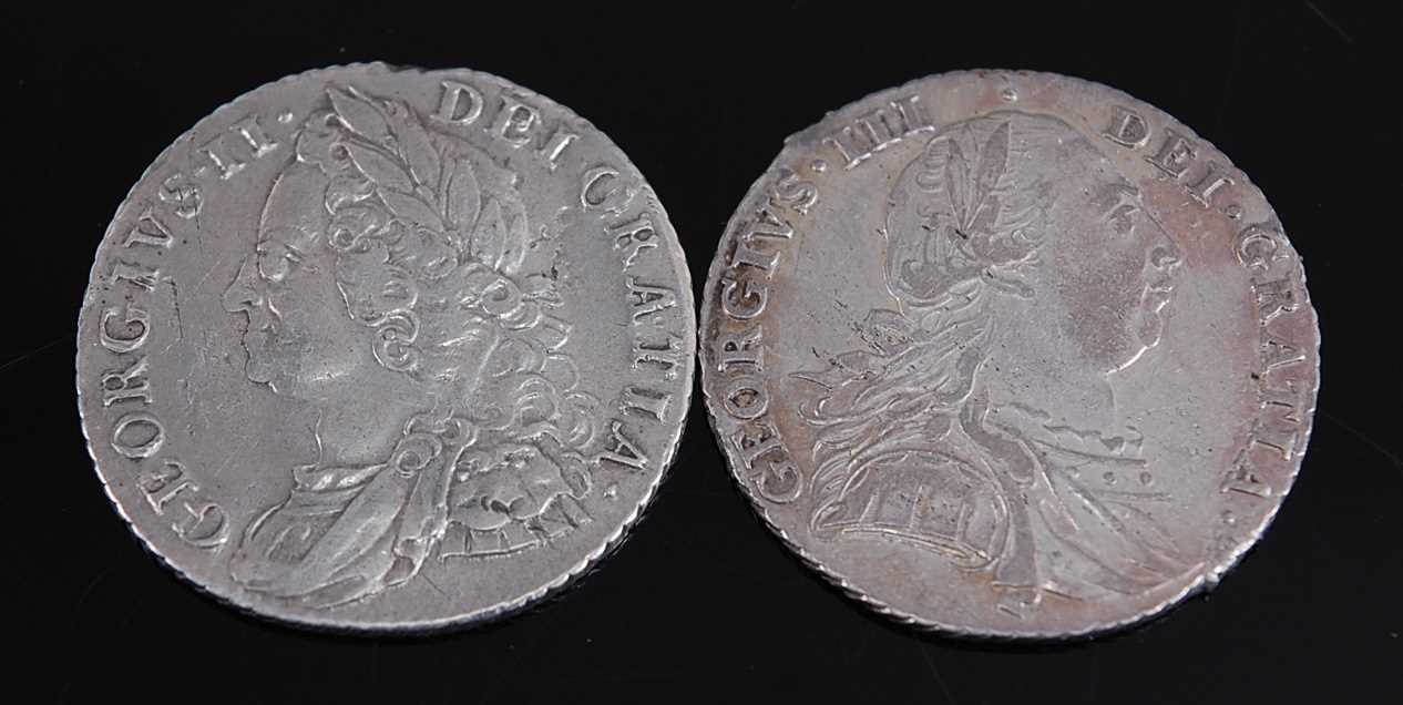 Lot 2228 - Great Britain, 1758 shilling, George II old...
