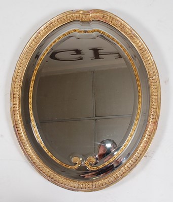 Lot 1562 - *A George III gilt gesso wall mirror, having a...