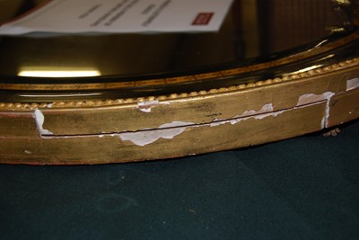 Lot 1562 - *A George III gilt gesso wall mirror, having a...