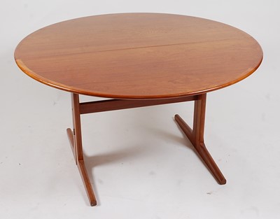 Lot 342 - A 1960s Danish teak dining table, having...