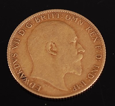 Lot 2107 - Great Britain, 1908 gold half sovereign,...