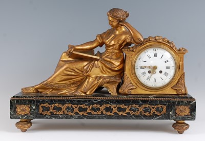 Lot 1472 - A mid-19th century French gilt bronze and grey...