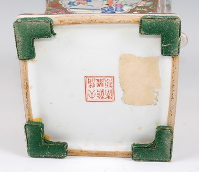 Lot 13 - A Chinese export famille rose flower bough pot...